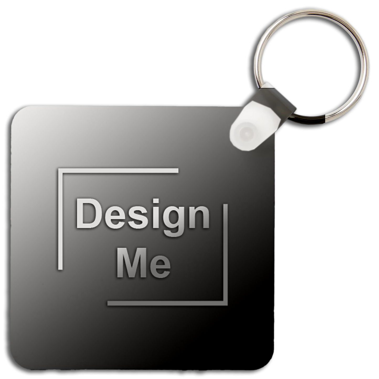 Square Aluminum Keychain