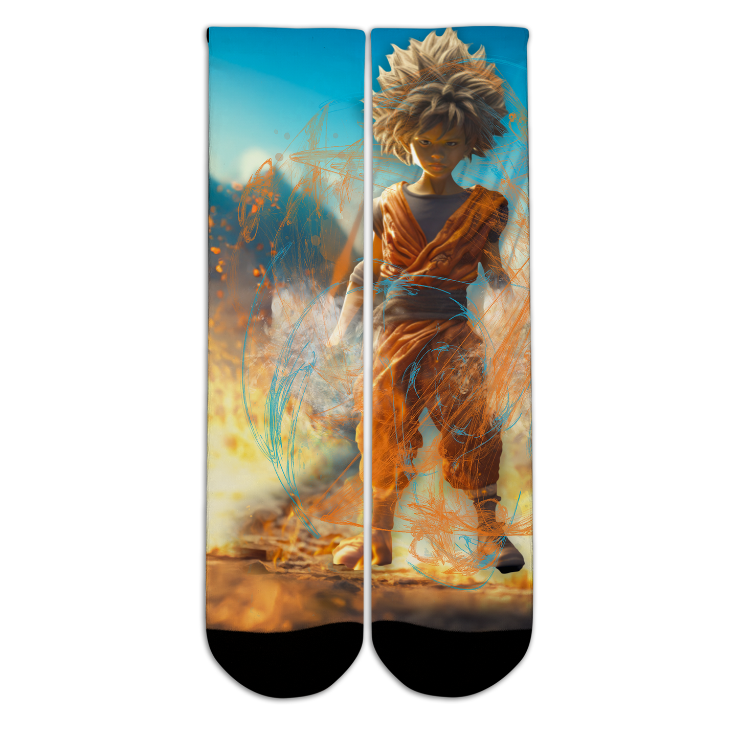 DBZ- Inspired Sublimation Socks