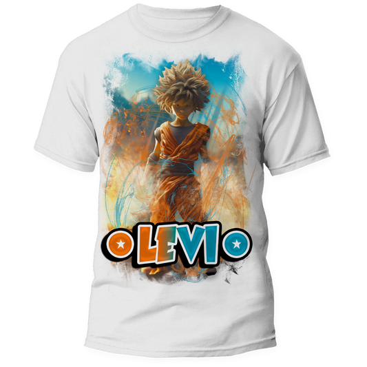 DBZ- Inspired Center Print Shirt