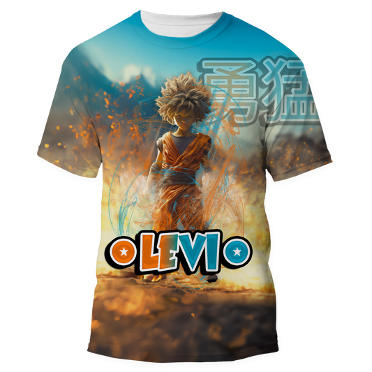 DBZ- Inspired All Over Print Shirt (Front Only)
